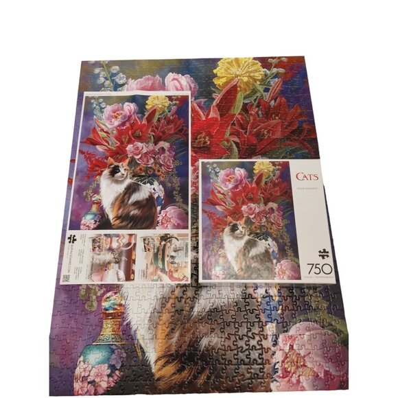 Buffalo Games 750 Piece Nene Thomas Cats Feline Elegance Jigsaw Puzzle - Picture 3 of 12